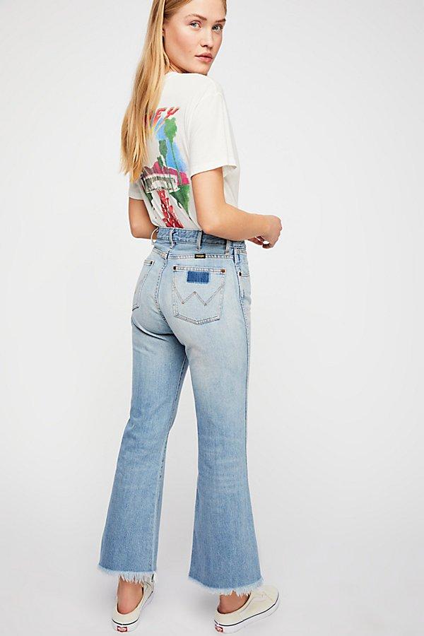 Wrangler Retro Crop Flare Jeans At Free People Denim